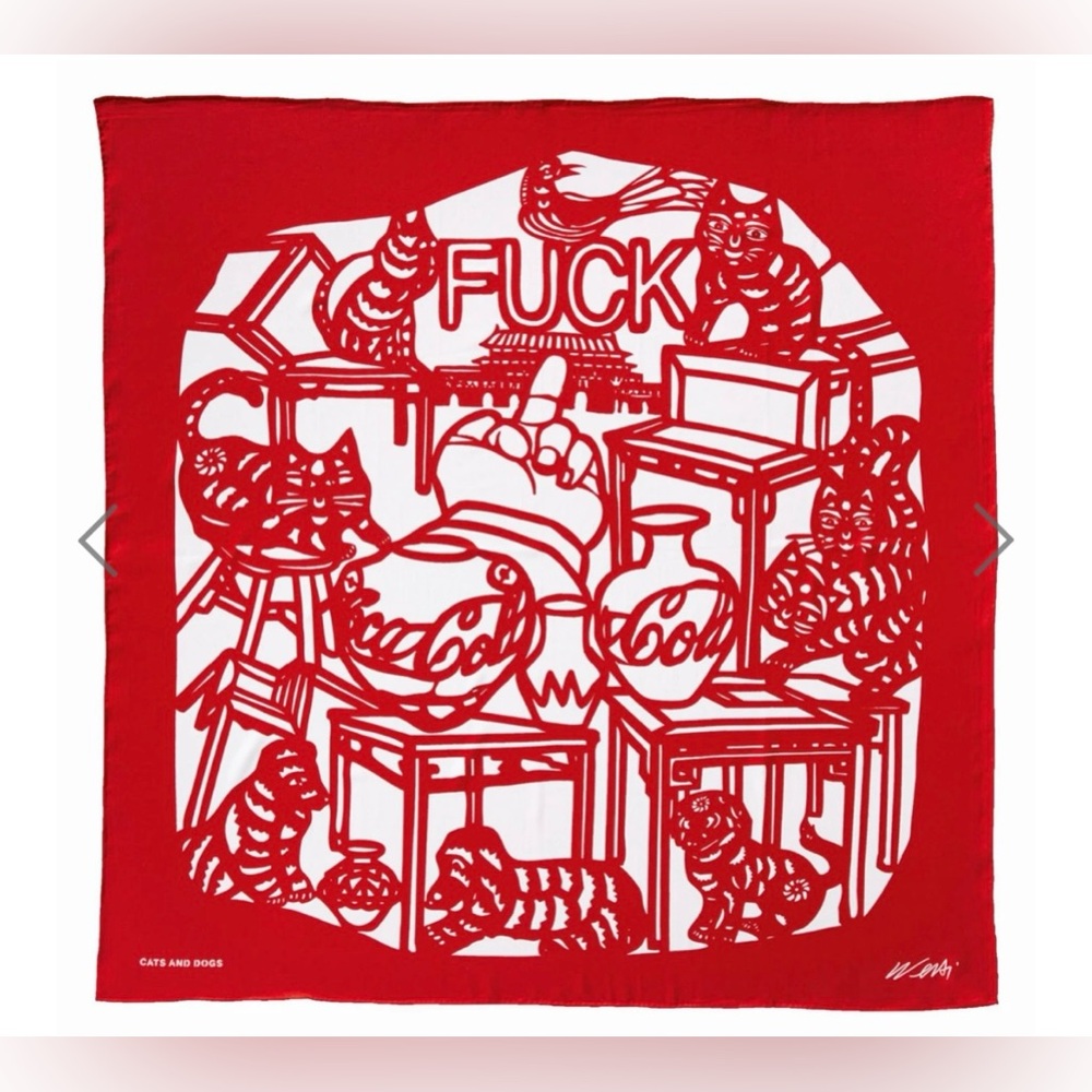 Ai Weiwei silk scarf